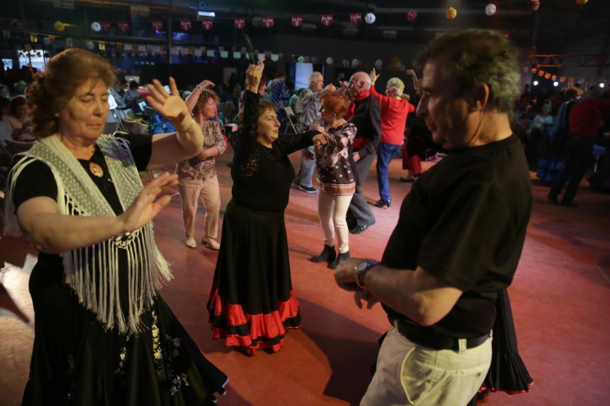 Asistentes al evento Feria de Abril. En el recinto La Esfera. 2019