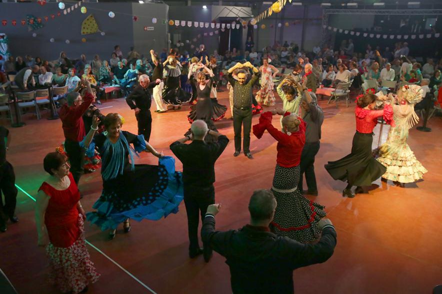 Asistentes al evento Feria de Abril. En el recinto La Esfera. 2019