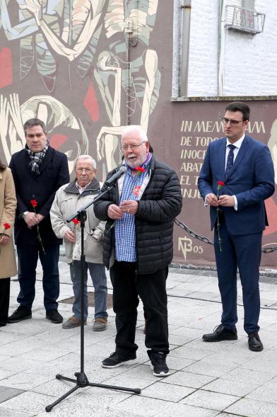 Oponente y autoridades en el Homenaje Recuerdo Abogados de Atocha -2020