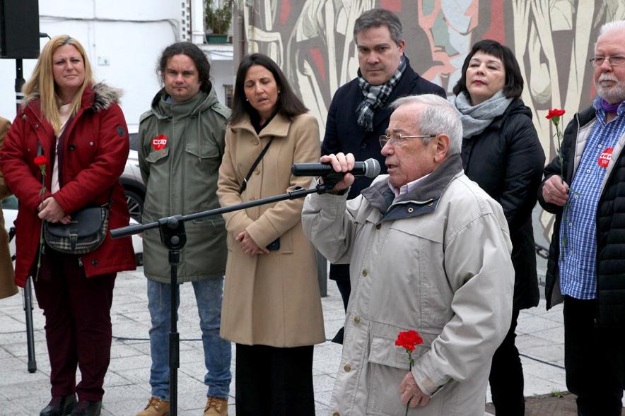 Oponente y autoridades en el Homenaje Recuerdo Abogados de Atocha -2020