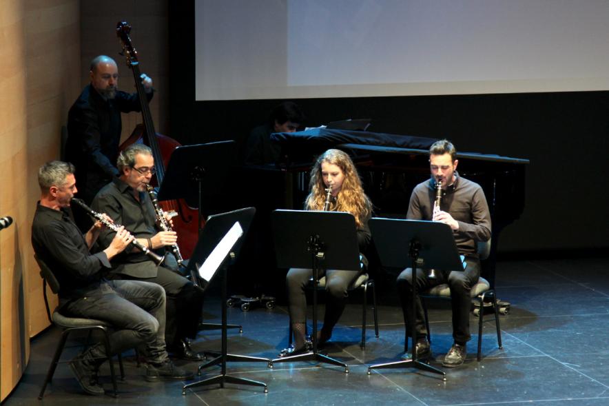 Acto en Memoria de las Víctimas del Holocausto - Los músicos del acto.