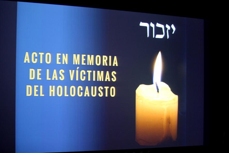 Acto en Memoria de las Víctimas del Holocausto - Diapositiva del acto