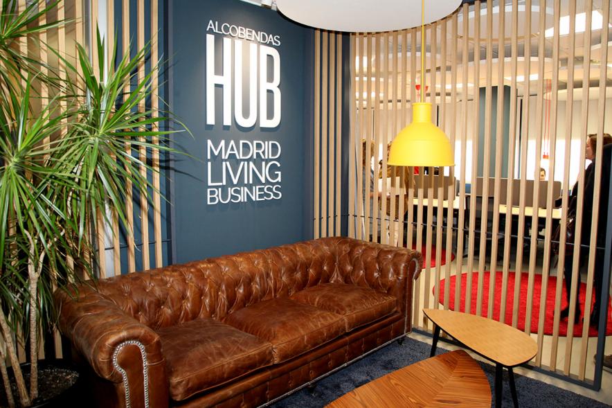 Presentación Nueva Oficina Alcobendas Hub - Imagen de un rincón de la nueva sede.