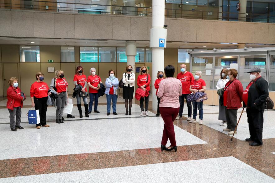 Visita de la Aociación Alcolar al Ayuntamiento -2021