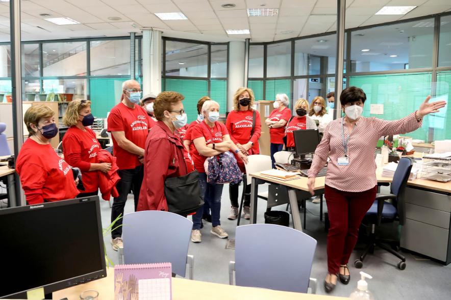 Visita de la Aociación Alcolar al Ayuntamiento - 2021