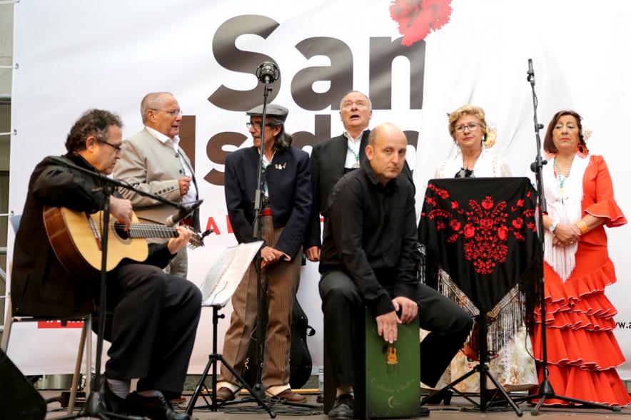 Músicos durante la actuación 