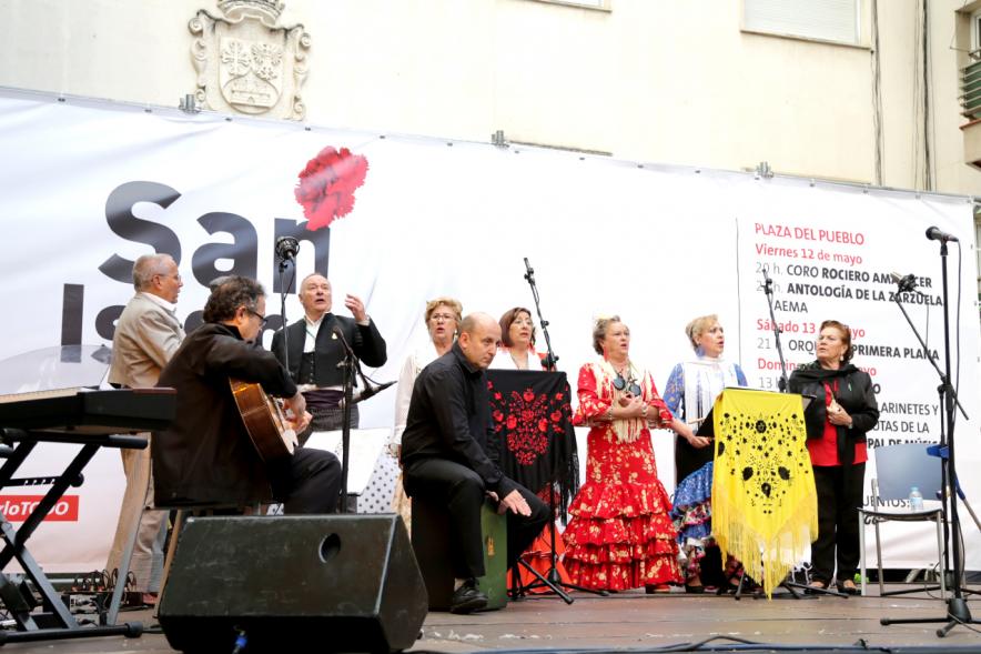 Momento de la actuación musical