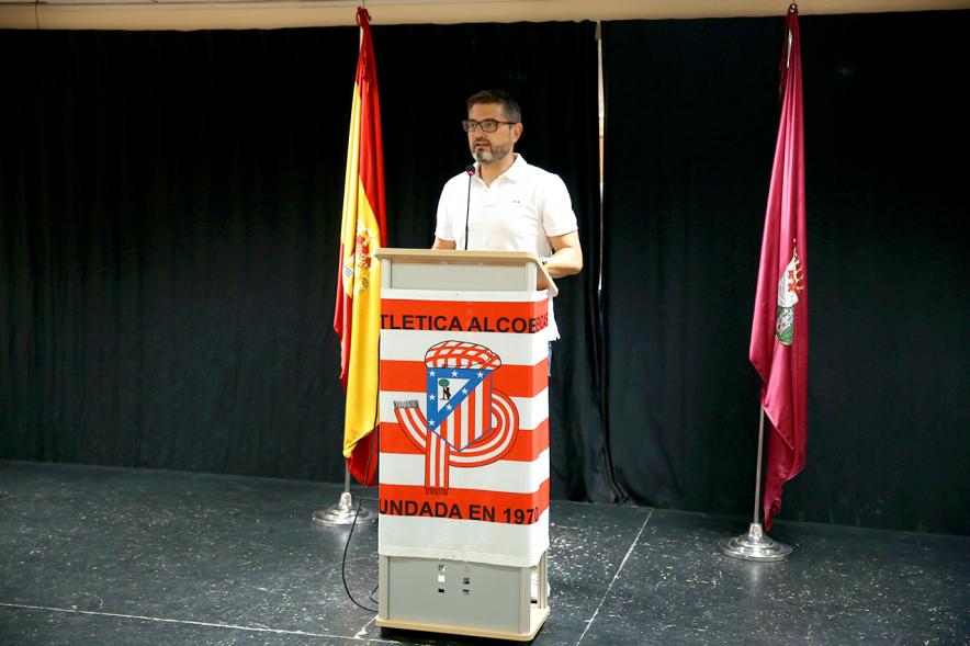 Alcalde Rafael Sánchez. Exposición Aniversario Peña Atlética Alcobendas - 2020