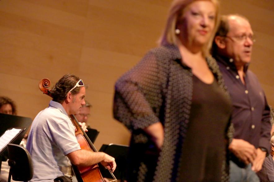 Antología Lírica Española en el Auditorio Paco de Lucía - Imagen de un momento  del Ensayo Didáctico Antología Lírica Española celebrada en Alcobendas.