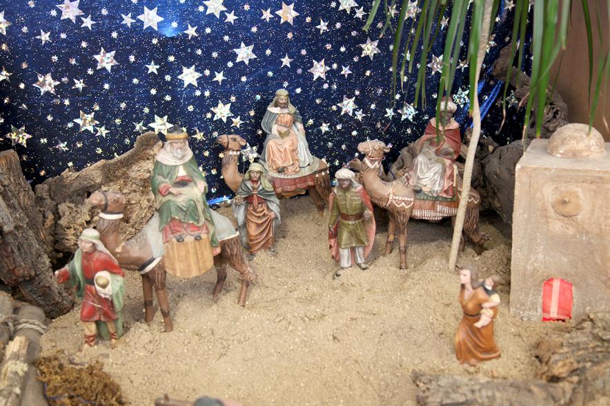 Reyes Magos llegando a belén