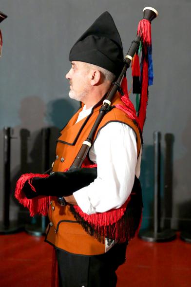 Día de Asturies - Fiesta de la Santina 2018 -  Primer plano de un gaitero.