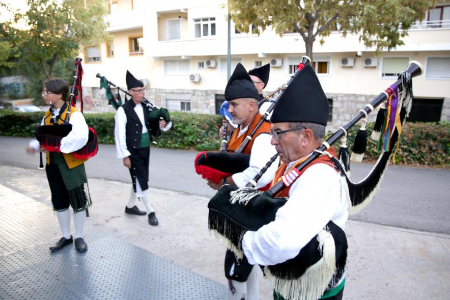 Día de Asturies - Fiesta de la Santina 2018 - Imagen de la actuación del grupo de gaiteros.