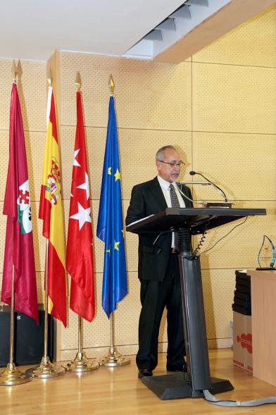 Gala del Atletismo Madrileño - Imagen del discurso de presentación.