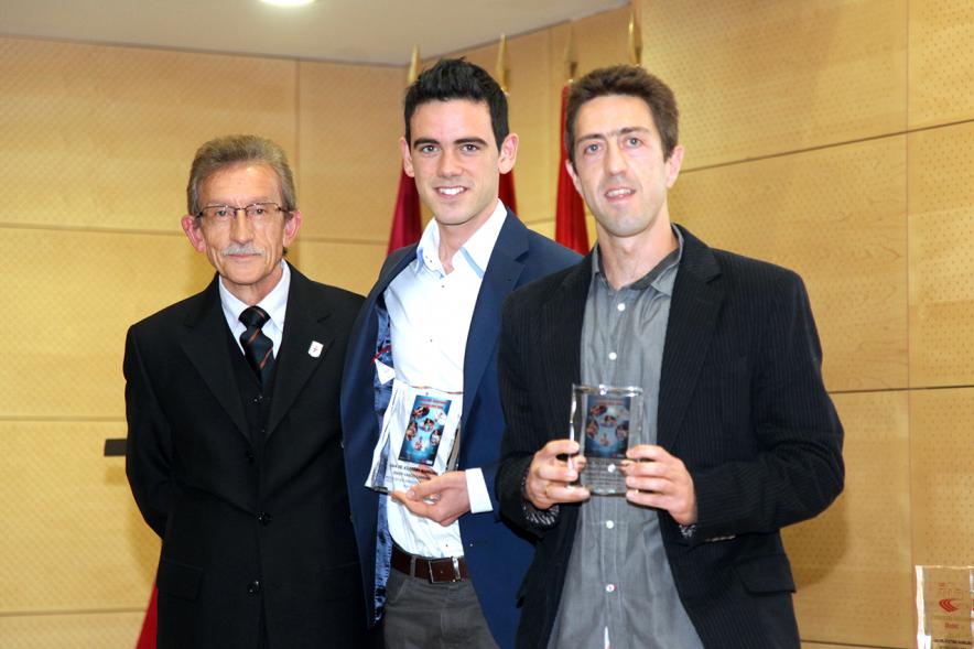 Gala del Atletismo Madrileño - Primer plano de dos galardonados.