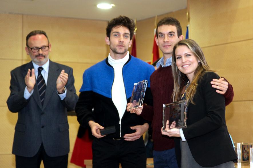 Gala del Atletismo Madrileño -  Primer plano de dos galardonados.