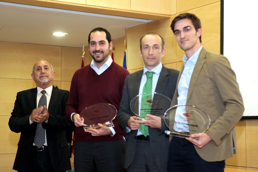 Gala del Atletismo Madrileño -  Primer plano de varios galardonados.