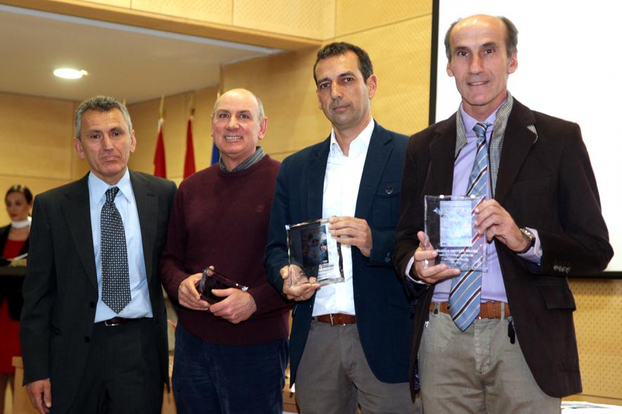 Gala del Atletismo Madrileño - Primer plano de varios galardonados.