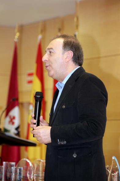 Gala del Atletismo Madrileño - Imagen del discurso de un galardonado.