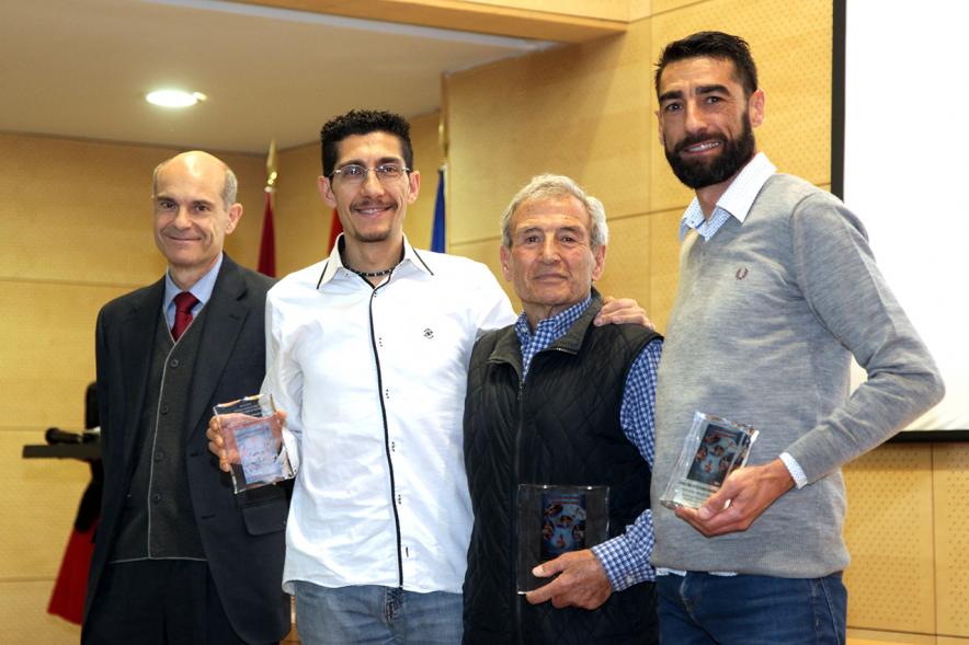 Gala del Atletismo Madrileño -  Primer plano de varios galardonados.