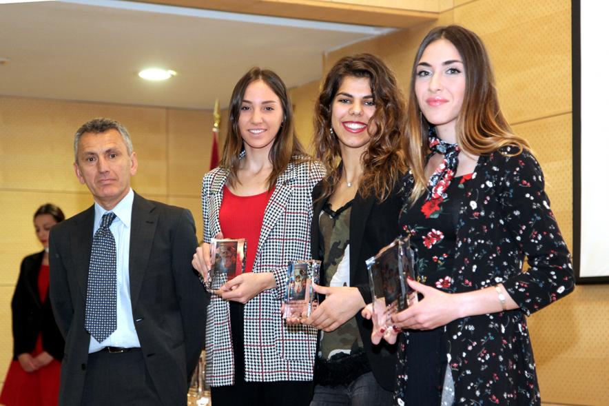 Gala del Atletismo Madrileño - Imagen de varias galardonadas.