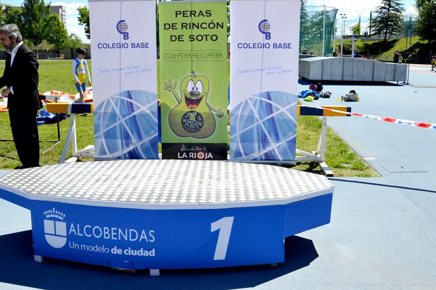 XVIIº Torneo de Atletismo Colegio Base - Frontal del pódium.