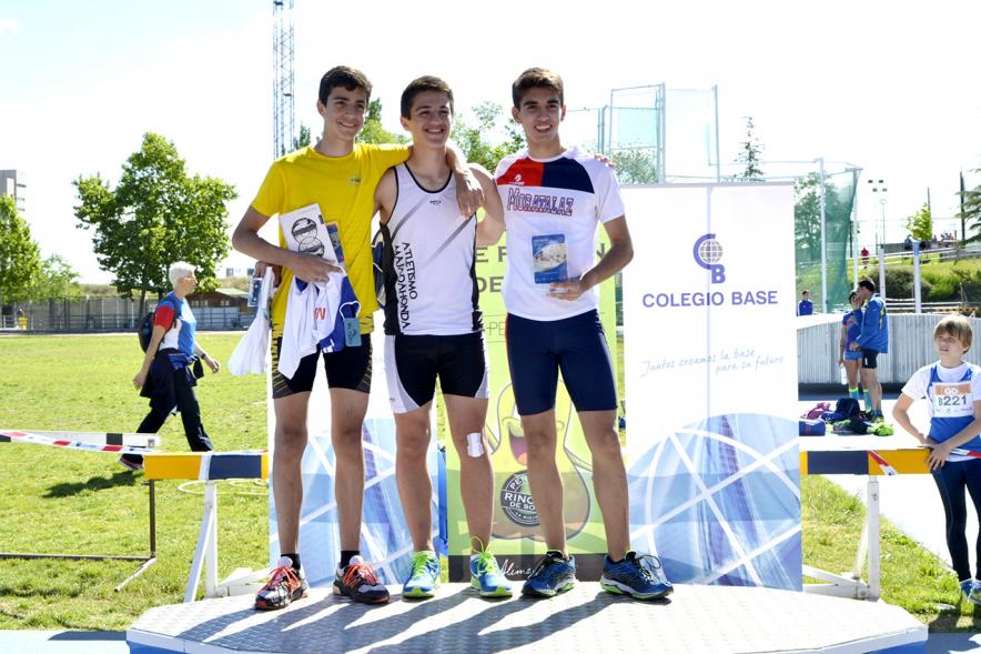 XVIIº Torneo de Atletismo Colegio Base - Pódium masculino.