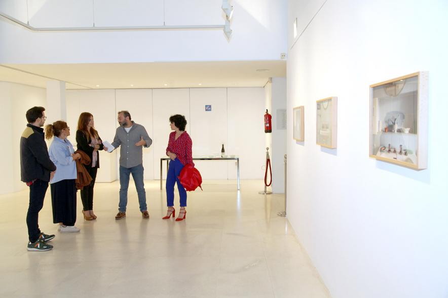 Autoridades y autor en la Inauguración Exposición "Autorretrato Vació" -2019