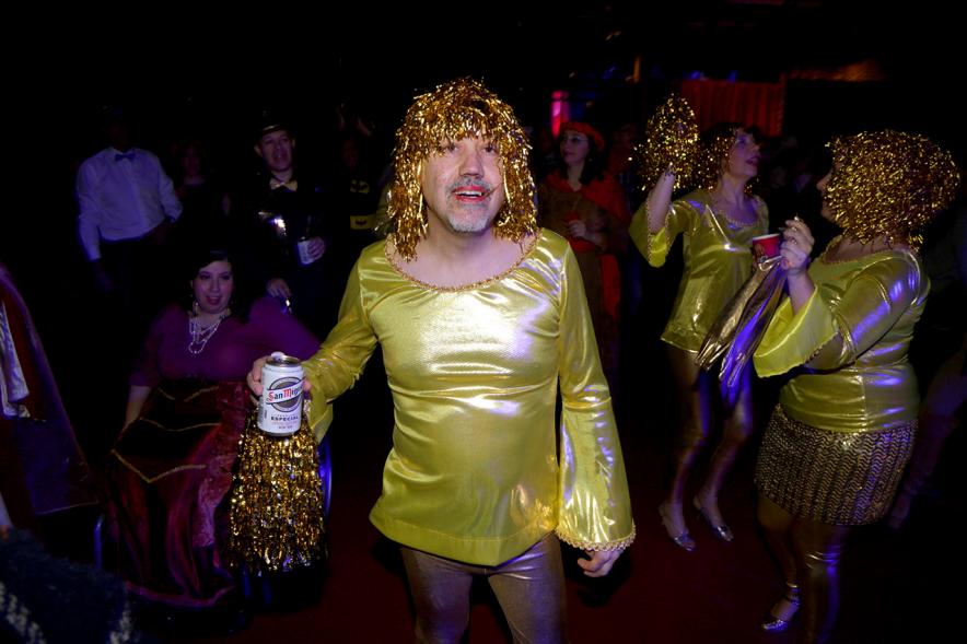 Baile de Carnaval 2017 - Un participante disfrazado.