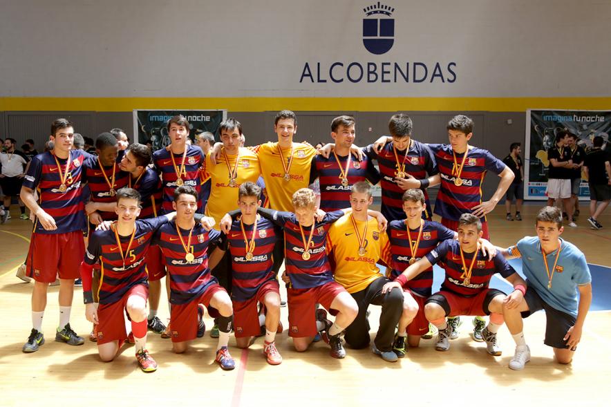 Balonmano Barcelona Lassa Cadete posando
