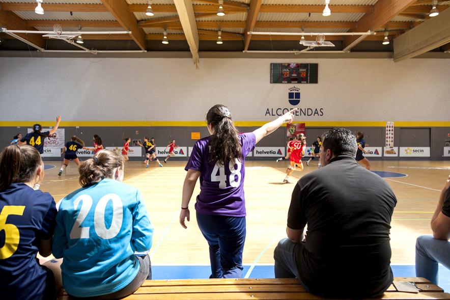 Campeonato de Balonmano Femenino - Imagen de un momento del partido.