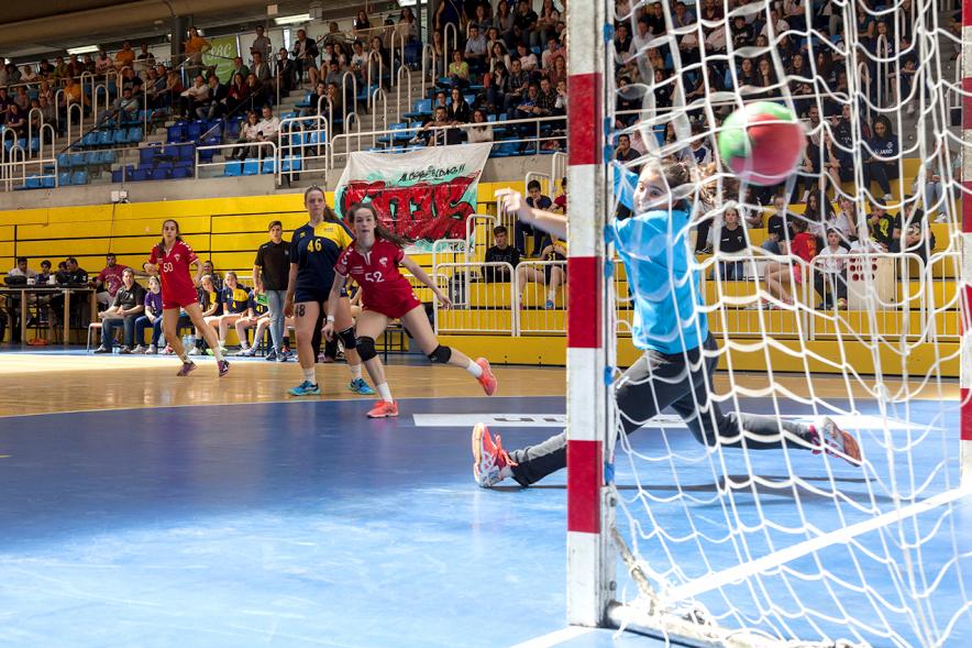 Campeonato de Balonmano Femenino - Imagen de un momento del partido.