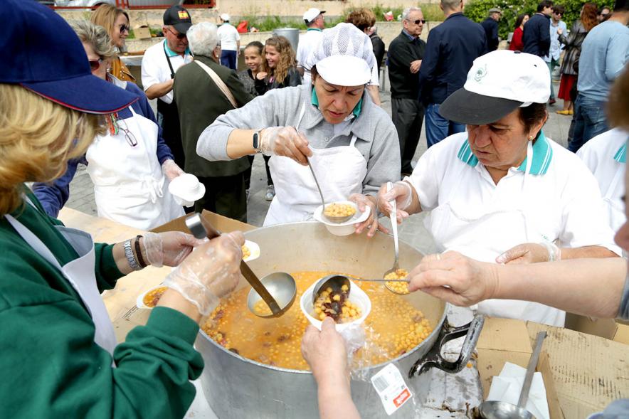 Degustación de cocido madrileño.