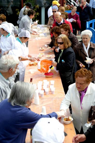 Degustación de cocido madrileño.