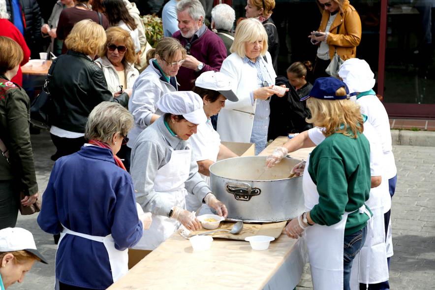 Degustación de cocido madrileño.