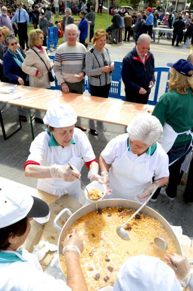 Degustación de cocido madrileño.