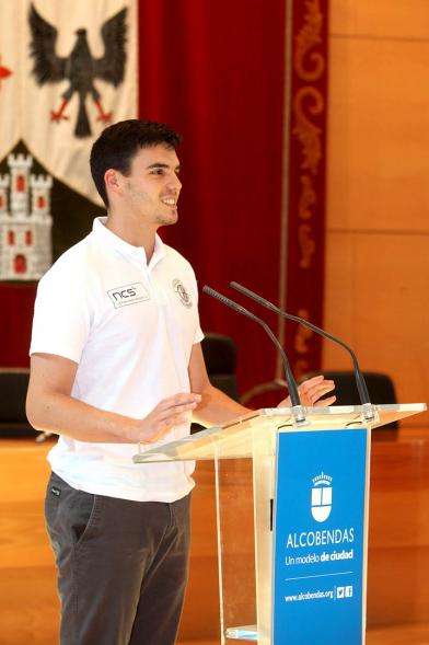 Recepción Equipo de Baloncesto por su Ascenso de Liga - Discurso de agradecimiento de uno de los jugadores.