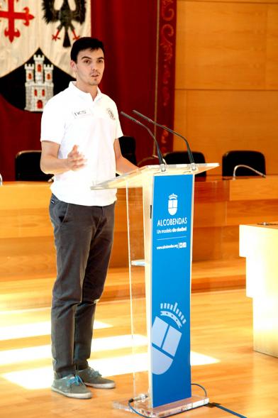Recepción Equipo de Baloncesto por su Ascenso de Liga - Discurso de agradecimiento de  uno de los jugadores.