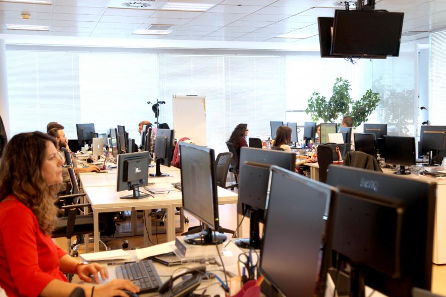 Visita a la Empresa BeBee - Departamento de informática de la empresa.