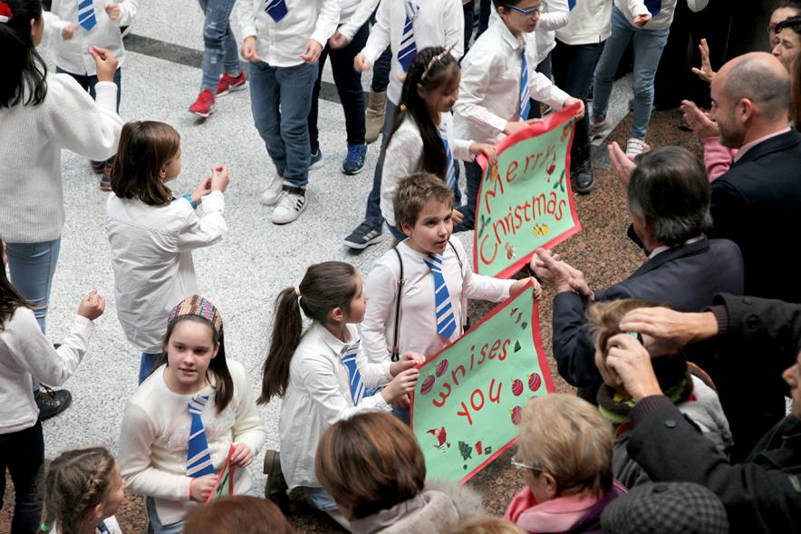 Niños durante el evento