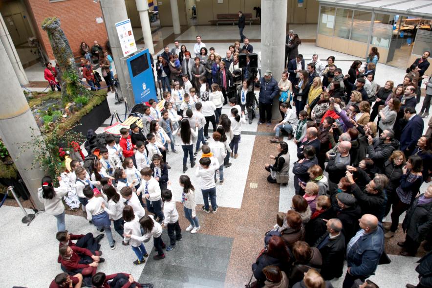 Coro infantil durante el evento