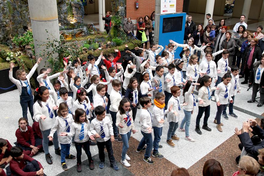 Coro infantil durante el evento