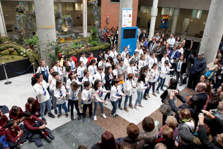 Coro infantil durante el evento