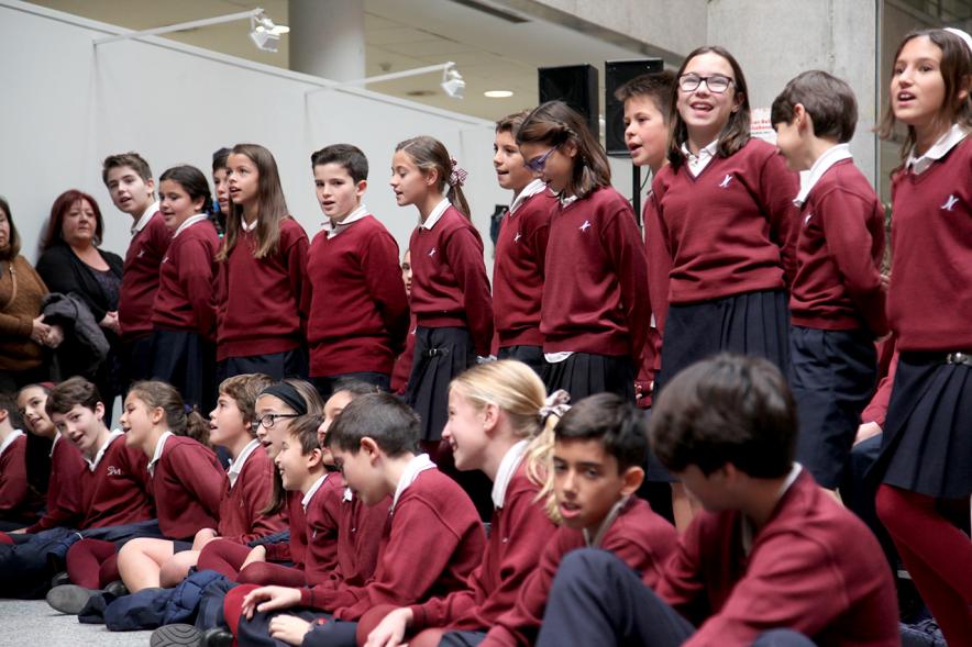 Niños durante el evento