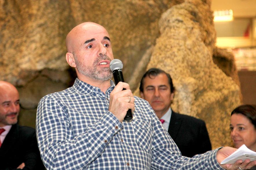 Inauguración Belén Municipal 2018  Imagen del presentador de la inauguración.