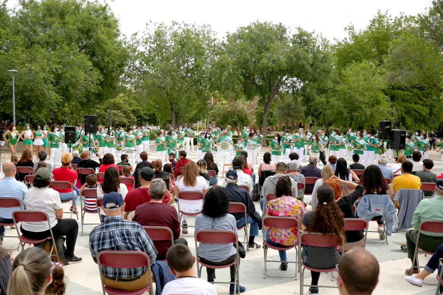 Asistentes al evento. Bloco do Baliza - Escuela de Samba de Alcobendas - 2021