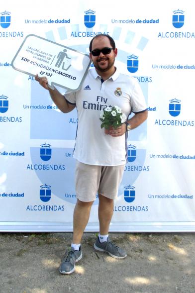 Día del Medio Ambiente - Bocadillos - Un participante con mensaje.