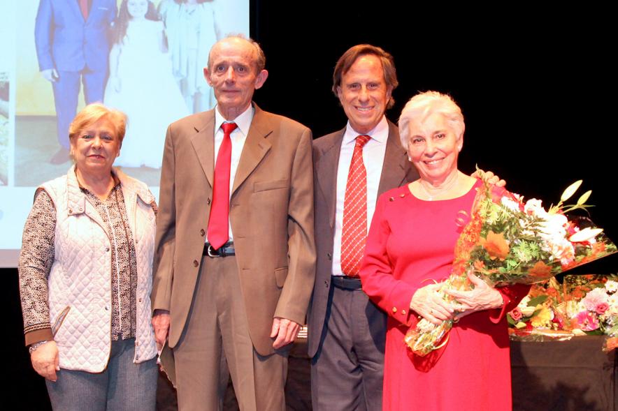 Pareja participante en el Homenaje Bodas de Oro 2018.