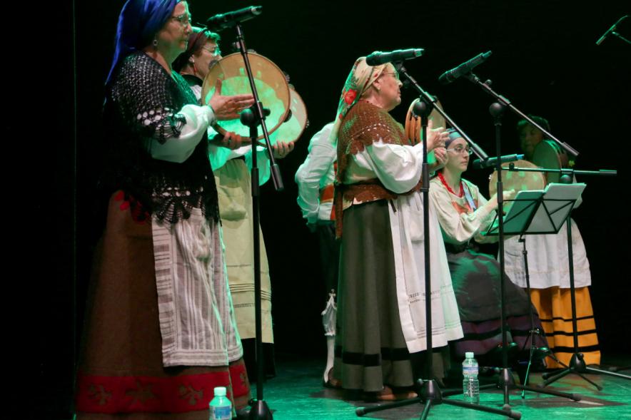 Fiesta del Bollu 2018 - Imagen de la parte musical del grupo de danza asturiano.