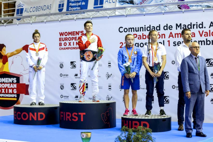 Podium. Clausura Campeonato de Boxeo Amateur Femenino -2019