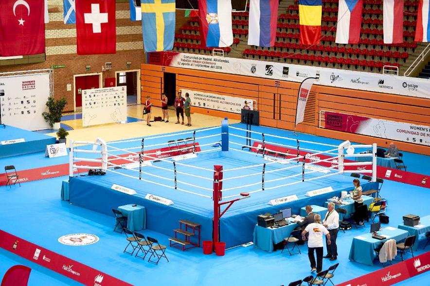 Inauguración Campeonato de Boxeo Amateur Femenino - Imagen panorámica del Pabellón Amaya Valdemoro donde se celebra el campeonato.